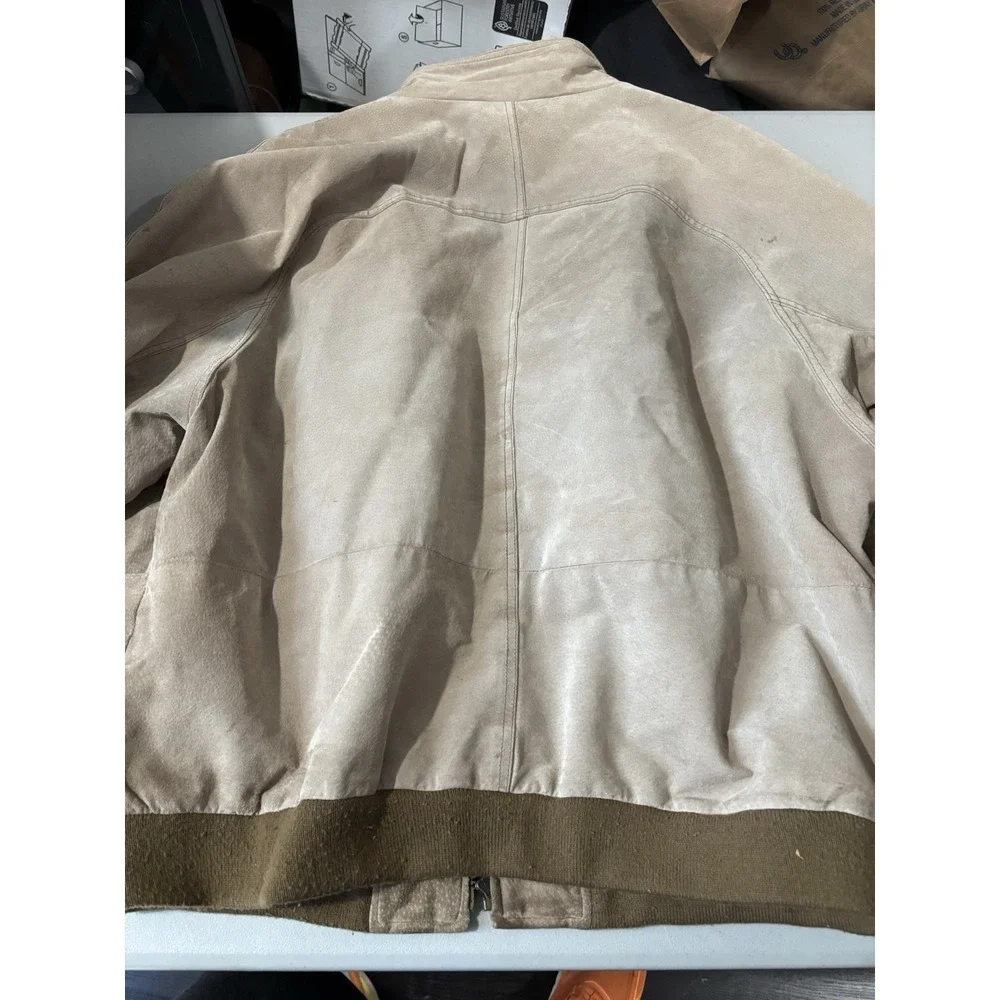 Vtg Outbrook Leather Jacket Mens‎ XL brown